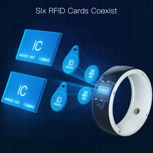 JAKCOM R5 Smart Ring New arrival as 125 rfid coil sticker smart iot device rf copy elevator tags ring 55323 5
