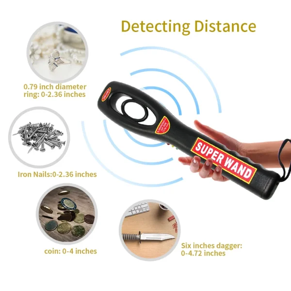 GP-008 Handheld Metal Detector Station Examination Room Security Inspection Instrument Factory Anti-theft Check Vibration Alarm 1