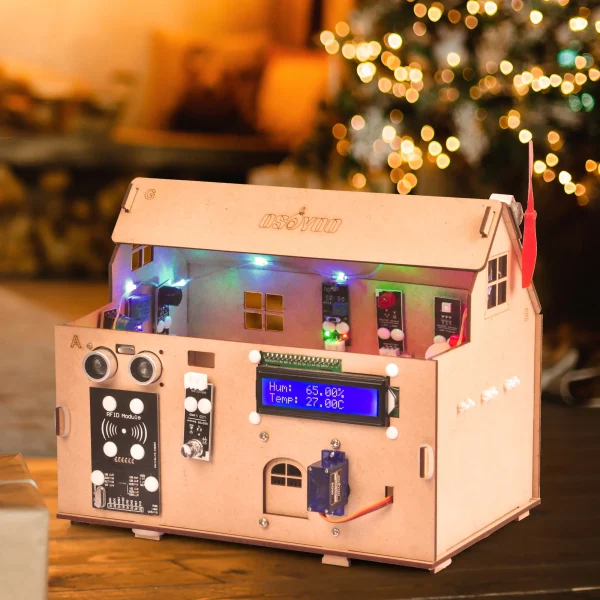 OSOYOO Smart House IoT Starter Kit V2.0 for Arduino,Learning STEM Electronic Engineering Coding Programming, DIY Home Set 2