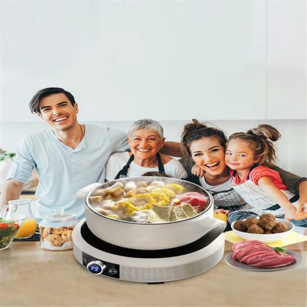 Household Explosion Electromagnetic Stove Intelligent Round Electric Flame Furnace Electric Ceramic Plastic Ce Commercial 1 YEAR 6