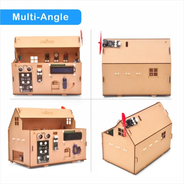 OSOYOO Smart House IoT Starter Kit V2.0 for Arduino,Learning STEM Electronic Engineering Coding Programming, DIY Home Set 6