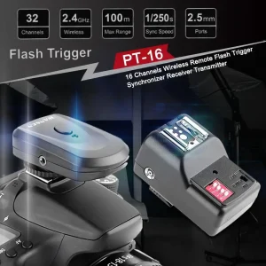 Digital Camera Accessories 16 Channels Wireless Remote Flash Trigger Synchronizer Receiver Transmitter 1
