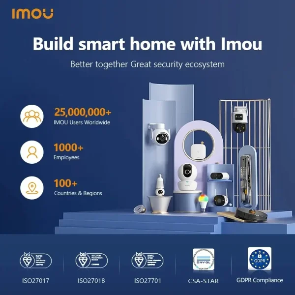 IMOU Smart Life WiFi Siren Alarm 85dB Loud Speaker ZigBee 3.0 with Strobe Flash Siren Long Endurance for Home Security System 2