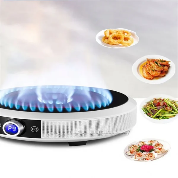 Household Explosion Electromagnetic Stove Intelligent Round Electric Flame Furnace Electric Ceramic Plastic Ce Commercial 1 YEAR 5