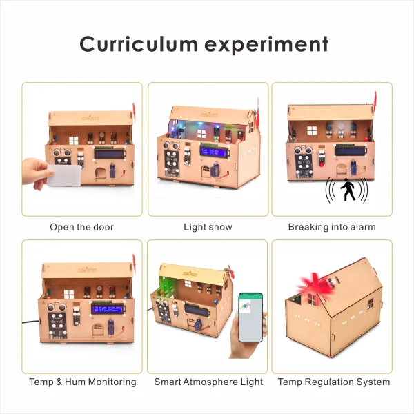 OSOYOO Smart House IoT Starter Kit V2.0 for Arduino,Learning STEM Electronic Engineering Coding Programming, DIY Home Set 3