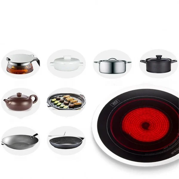 Household Explosion Electromagnetic Stove Intelligent Round Electric Flame Furnace Electric Ceramic Plastic Ce Commercial 1 YEAR 4